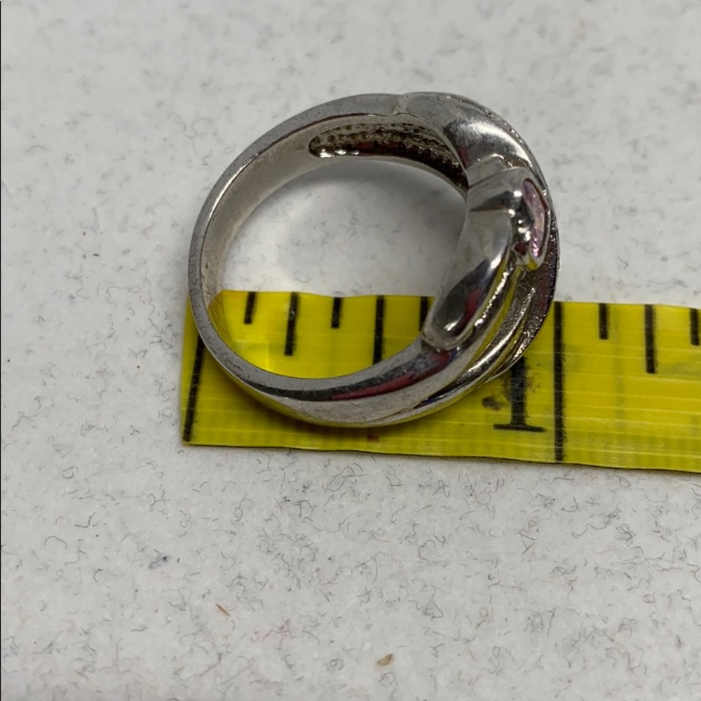 😀 2/$15 -Pretty pink crystal hearts ring - Picture 6 of 7